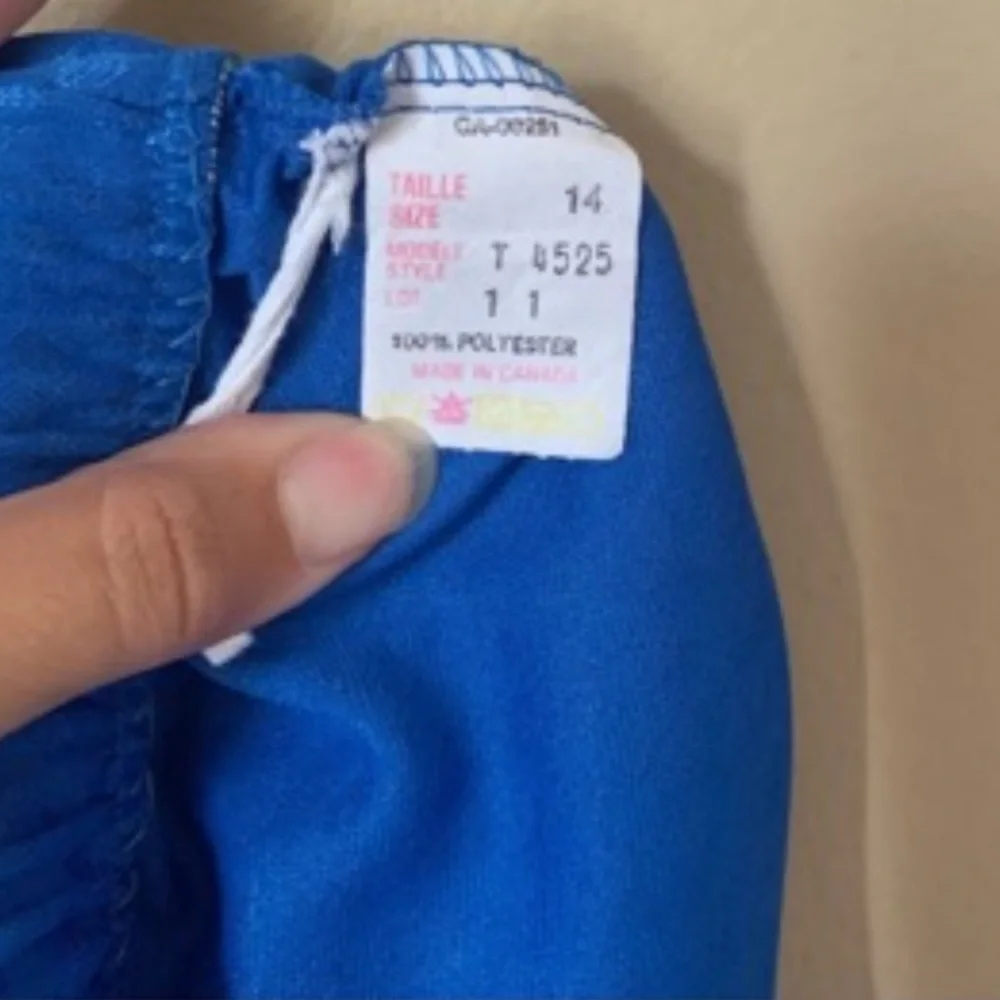 Vintage Blue Polka Dot Blouse and Skirt Set - Picture 10 of 14